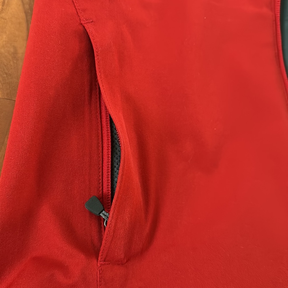 Ibex women’s wool zip up jacket red/grey - size small - Picture 8 of 10